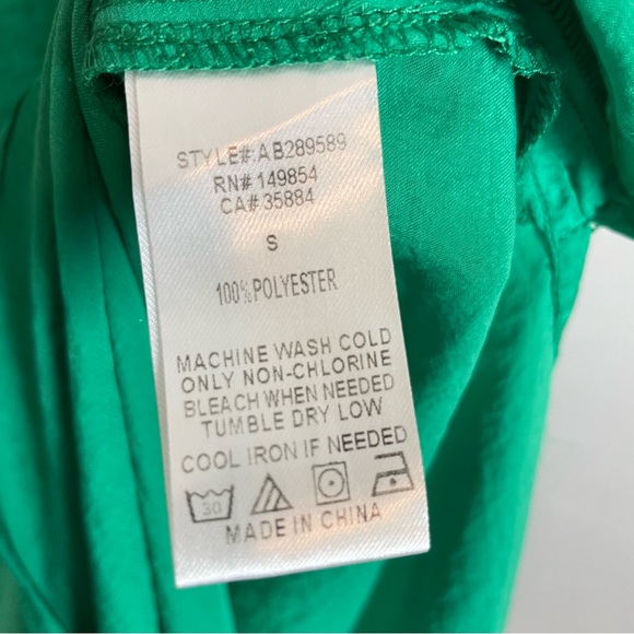 Sadie & Sage Maxi Slip Dress Green Relaxed Fit Summer Vacation Breezy Size Small - Picture 8 of 11